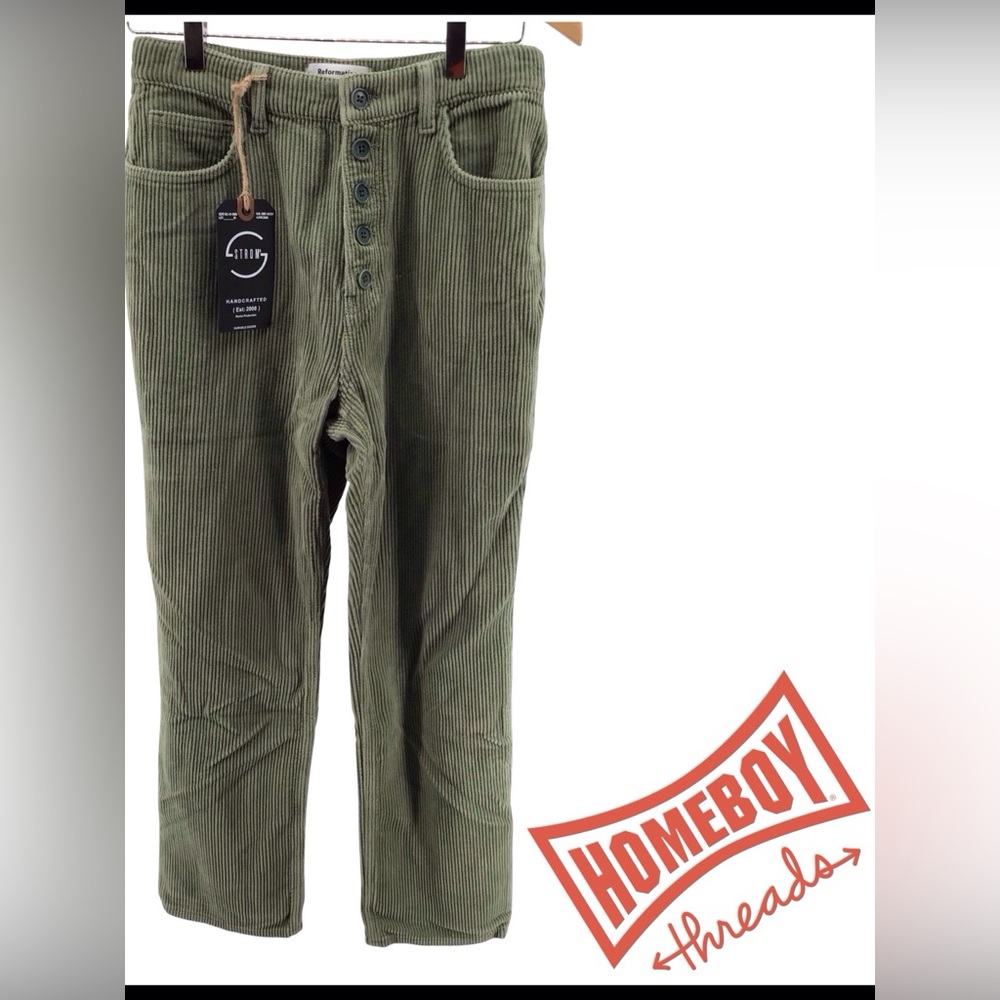 Strom Kids Green Corduroy Jeans